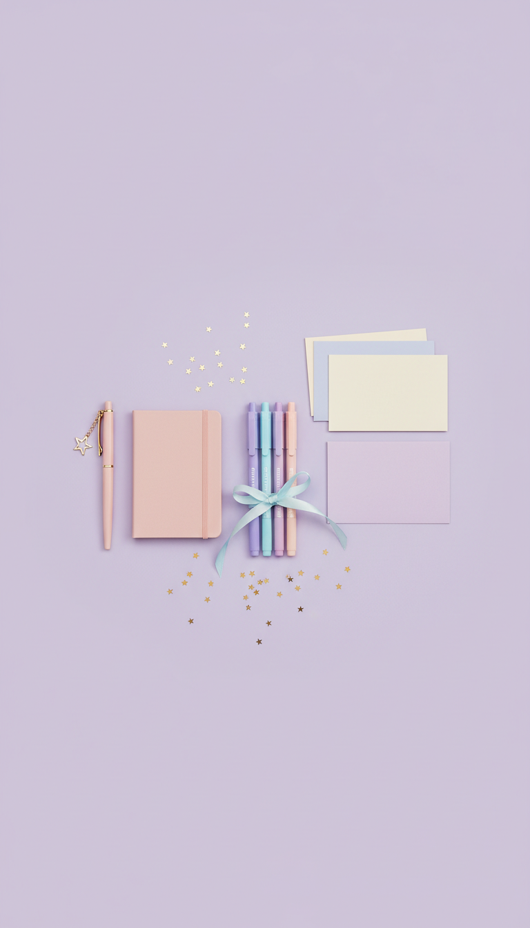 Violet spark stationery gift set