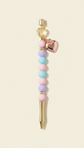 Heart charm beaded pen